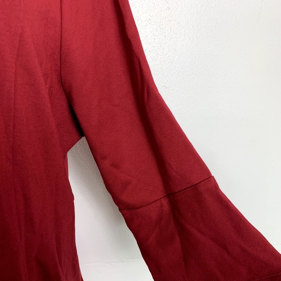 J.Jill Ponte Knit Multiseamed Dress cranberry XLP - Picture 3 of 6